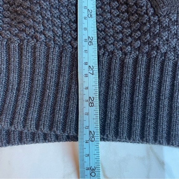 Neiman Marcus | Men's V neck Merino Wool Cabel Shawl Cardigan Sweater XL Black - Picture 8 of 8